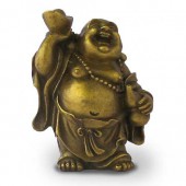 Bouddha Rieur debout symbolisant la Richesse.