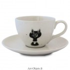 Tasse Cappuccino La Mouche - Collection Chats Dubout