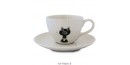 Tasse Cappuccino La Mouche - Collection Chats Dubout