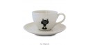 Tasse Cappuccino La Mouche - Collection Chats Dubout