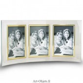 Cadre Photo Verre Triple 10x15 Vertical