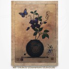 Carnet - BUG ART - Pot de Fleur et Papillon 14,8x21,5