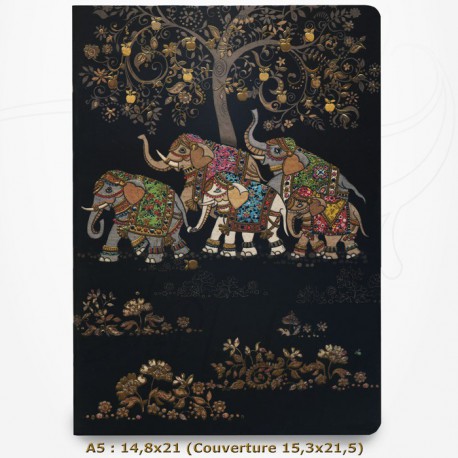 Cahier - BUG ART -  Eléphants 14,8x21,5