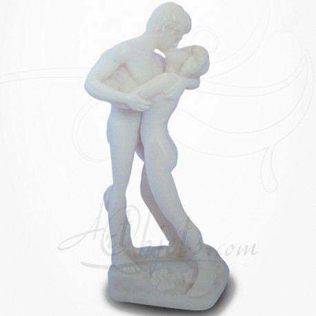 Statue Couple Nu - L'Etreinte