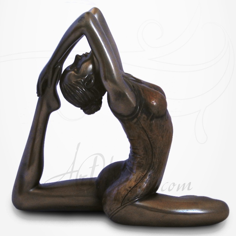 Statue Chat Zen Bouddha en mode Yoga et meditation - Décoration