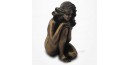 Body Talk - Femme nue assise, mains sur un genou