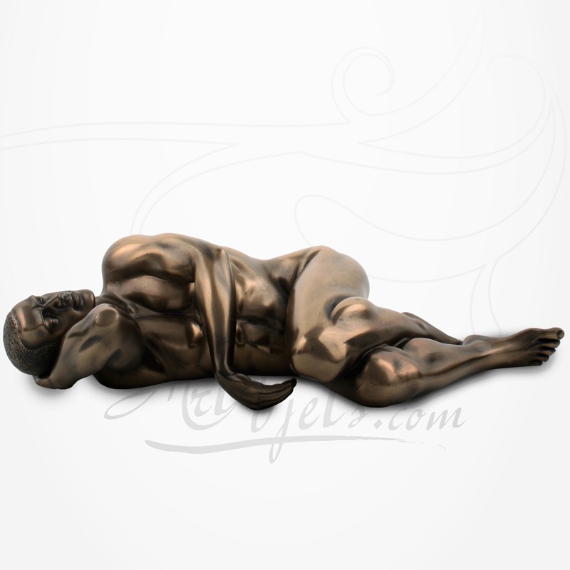 Body talk 75112-on poses-acte sculpture-athlète couché-personnage L 19.00 CM