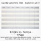 Agenda Scolaire 2018-19 Safavide Mini 9,5x14 - 13 mois (Sept. 2018 à Sept. 2019)