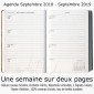 Agenda Scolaire 2018-19 Celeste Mini 9,5x14 - 13 mois (Sept. 2018 à Sept. 2019)