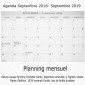 Agenda Scolaire 2018-19 Dracula Mini 10x14 - 13 mois (Sept. 2018 à Sept. 2019)