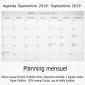 Agenda Scolaire 2018-19 Printemps Midi 12x17 - 13 mois (Sept. 2018 à Sept. 2019)