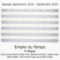 Agenda Scolaire 2018-19 Courdouan Maxi 13,5x21 - 13 mois (Sept. 2018 à Sept. 2019)