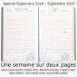 Agenda Scolaire 2018-19 Papillon Maxi 13,5x21 - 13 mois (Sept. 2018 à Sept. 2019)