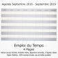 Agenda Scolaire 2018-19 Azur Maxi 13,5x21 - 13 mois (Sept. 2018 à Sept. 2019)