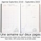 Agenda Scolaire 2018-19 Fleur de Fer Maxi 13,5x21 - 13 mois (Sept. 2018 à Sept. 2019)