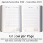 Agenda Scolaire 2018-19 Monet 1Jour/Page 13x18  le Pont - 13 mois (Sept. 2018 à Sept. 2019)