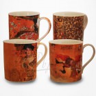 4 Mugs assortis Gustav Klimt - Collection Artistes