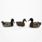 Figurine Miniature - 3 Canards Colvert nageant - Porcelaine