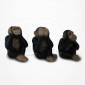 3 Singes de la sagesse - Porcelaine