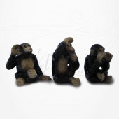 3 Singes de la sagesse - Porcelaine