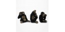 3 Singes de la sagesse - Porcelaine