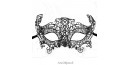 Masque de Venise - Masque loup dentelle de Burano noire