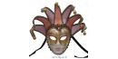 Masque de Venise - Visage Joker Anna - 7 Pointes Roses