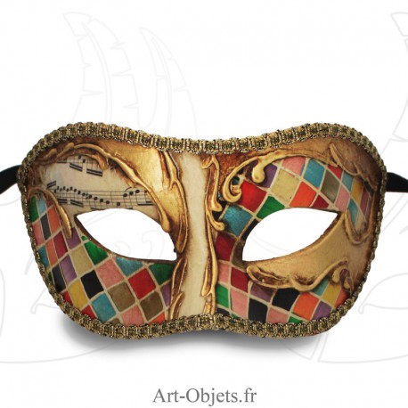 Masque de Venise - Civette à  mosaïque - Masque Loup