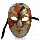 Masque de Venise - Visage Vitrail