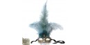 Masque de Venise - Civette Iris Toupet Bleu - Masque loup