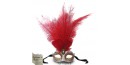 Masque de Venise - Civette Iris Toupet Rouge - Masque Loup
