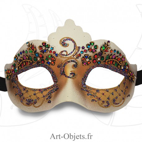 Masque de Venise - Civette Iris Princesse Enfant- Masque Loup