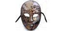 Masque de Venise - Visage décoré argenté et mosaïque