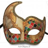 Masque de Venise - Civette Rondine Mosaïque - Masque Loup