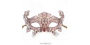 Masque de Venise - Masque loup dentelle de Burano Mordoré