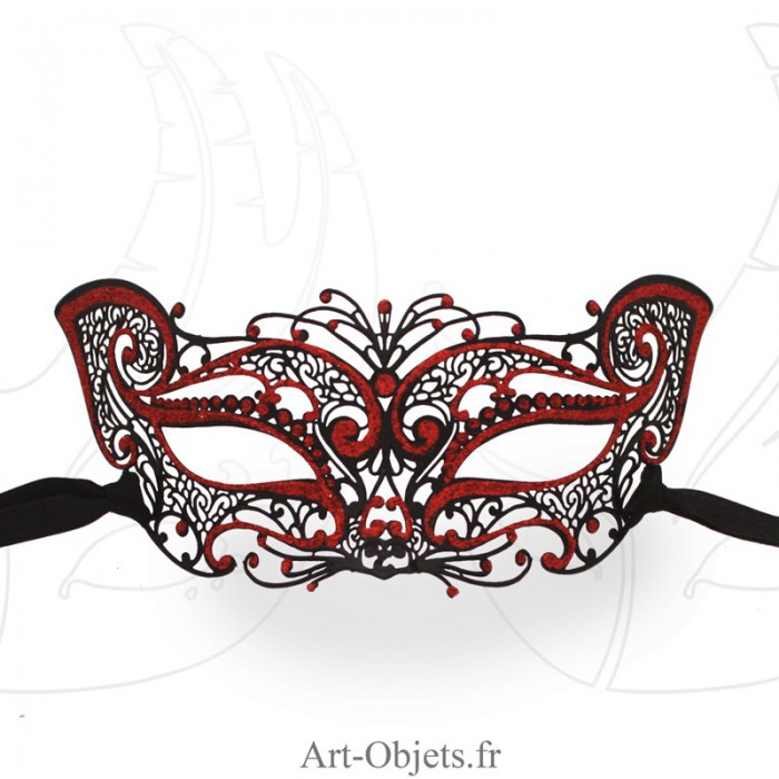 [Event 1] - Arrivée au Palais (terminé) - Page 3 Masque-loup-de-venise-civette-dentelle-metallique-papillon