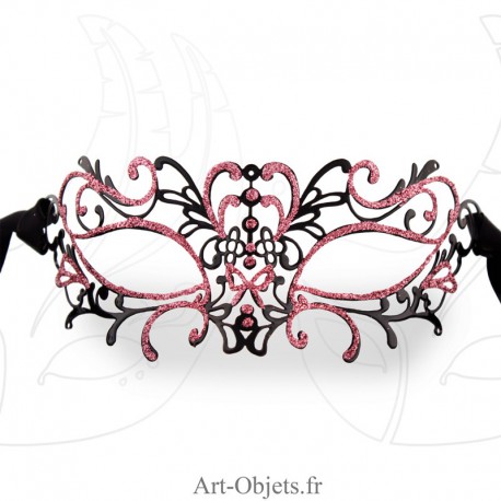 Masque Loup de Venise - Civette Dentelle Métallique