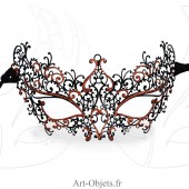 Masque Loup de Venise - Civette Dentelle Métallique