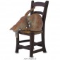 Figurine Miniature - 2 Chats sur chaise - Porcelaine