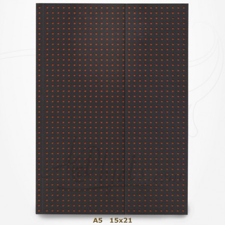 Carnet Paper-Oh - Circulo Gris sur Orange