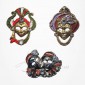 Masque de Venise - 3 Magnets Etain