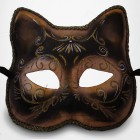 Masque Vénitien - Masque Chat Noir et doré