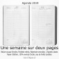 Agenda 2019 - Clair de Lune 13,5x21 - Une Semaine sur Deux pages