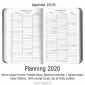 Agenda 2019 - Papillons 9,5x14 - Une Semaine sur Deux Pages