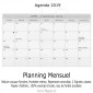 Agenda 2019 - Noir Marocain 9,5x14 - Une Semaine sur Deux Pages