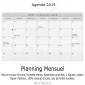 Agenda 2019 - Monet, Le Pont - Lettre à Morisot 10x14 - Une Semaine sur Deux Pages