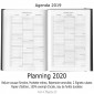 Agenda 2019 - Acier Nuit 13x18 - Une Semaine sur Deux pages
