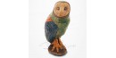 Hibou - Chouette sur socle en Raku