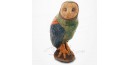 Hibou - Chouette sur socle en Raku