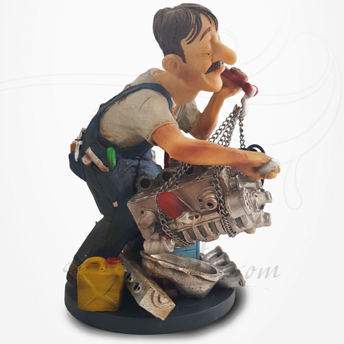 Figurine mécanicien avec palan - Passions Cadeaux